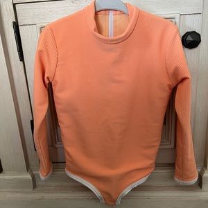 Lainsnow Girls Lain Mini Rashguard - Cantaloupe - size 2/3